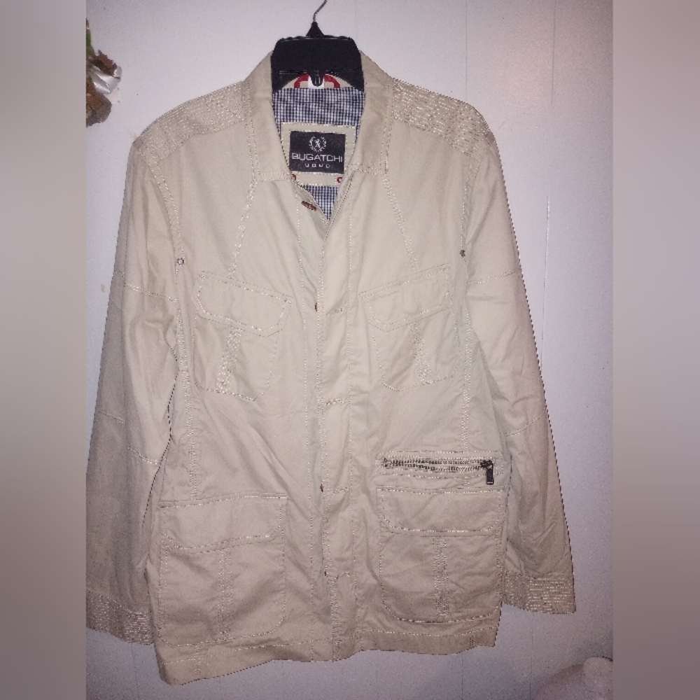 Bugatchi Men’s Jacket Size 50 khaki